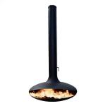 fireplace indoor steel custom black paint decorative hunging Suspended wood burning for sale