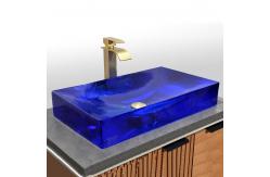 China Tap Hole Free Glass Vessel Basins With Glazed Material CUPC Certificate supplier