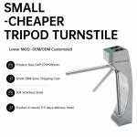 304 Stainless Steel Tripod Turnstile Gate 210x270x980mm