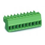 China Female Pluggable Terminal Block Connector 3.5mm Pitch 300V 8A 2-22 Poles PA66 M2 Screw for sale