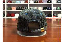 China Custom made Bling metal thread ACE embroidery flower printing 6panel  baseball caps hats supplier