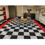 Rib Industrial Interlocking Floor Tiles 18mm Polypropylene Garage Flooring