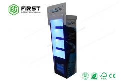 China Promotional POP Custom Folding Cardboard Floor Shelf Display For Drinks supplier