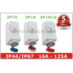 Mechanical Interlock Industrial Power Switched Sockets , Single / Three Phase for sale