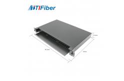 China 1U Fiber Optic Distribution Frame , 24 Port ODF Fiber Optic Patch Panel supplier