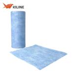 Blue Disposable Cleaning Cloths On A Roll Wiping Towel 65gsm 100 Sheets/Roll for sale