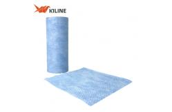 China Blue Disposable Cleaning Cloths On A Roll Wiping Towel 65gsm 100 Sheets/Roll supplier