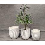 Character Textured Surface Fiber Clay Planter With Frost Resistant Character And Modern Style