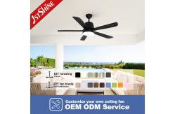 China 5 ABS Blades LED Ceiling Fan with Light Remote Control and Wall Control supplier