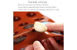 China Round Half Circle Chocolate Mold DIY Multi Cavity Silicone Fondant Molds supplier