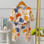 Long Sleeve Kids Pyjama Set Colorful Childrens Cat Pyjamas 170cm Height 87cm Bust for sale