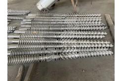 China UPVC Pipe 65/132 Conical Twin Screw Barrel With Bimetallic Layer supplier