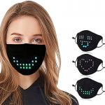 LED Sound Activated Luminous Face Mask Voice Recognition Simple Animation for sale