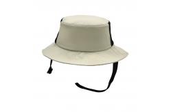 China Foldable Big Brim Plain Boonie Hat Cotton Custom Bucket Hats With String supplier