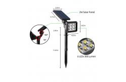 China IP65 3.7V 2200MAH LED Solar Landscape Light 300 lumen solar path lights supplier