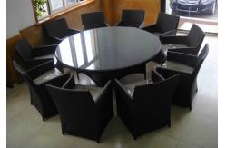 China 11pcs rattan sofa set supplier