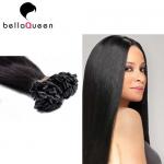 Unprocessed Natural Straight Flat - Tip Human Hair Extensions With Tangle Free for sale