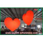 1.5M Stage Lighting Red Inflatable Heart For Commerical Advertisement for sale