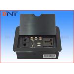 Multi Functional Manual Flip Up Outlet , Hidden Desk Mounted Power Sockets for sale