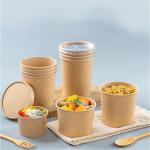 Cheap Custom Eco-friendly Food Grade Recyclable PLA Coated 1000ml Disposable Paper Bowl for sale