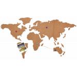 OEM Self Stick Adhesive Cork Board Push Pin Travel World Map Board for sale