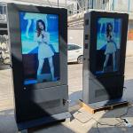 2000Nits 55 65 Inch Ip65 Waterproof Outdoor Advertising Monitor Lcd Totem Kiosk Digital Signage LCD Display Screen for sale