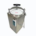 China Handwheel Door Vertical Autoclave Machine LCD Display Pressure Steam Vertical Autoclave manufacturer