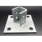 Zinc Plated C Channel Fittings Post Base Brackets for sale