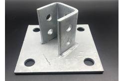 China Cast Iron Slotted Zinc Plated Unistrut Fitting Post Base supplier