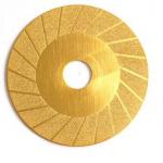 4 Inch Titanium Plating Diamond Tile Blade Wave Cutting Wheel Grinding Disc