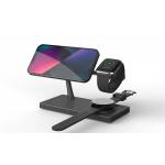 T218 Muilt-Functional Wireless Fast Charger Dual 15W Support Apple And Samsung Watches With Night Light for sale