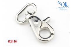 China Purse Metal Swivel Snap Hook , High Polished Swivel Clips For Handbags supplier