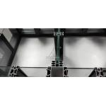 Fire Proof 6061 Aluminum Alloy Profile Commercial Glass Partition For Office Building for sale