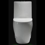 26 One Piece Skirted Dual Flush Toilet Flush Valve Ceramic Tall Toilet Bowls for sale