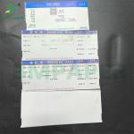 White Blank Printable Boarding Card Thermal Paper 175gsm 18.8 X 8.3cm for sale