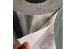 China Aluminum Foil Glass Cloth Tape 170 Micron Thickness With Solvent Acrylic Adhesive supplier