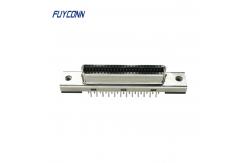 China 50Pin PCB SCSI Connector 180 Degree PCB Mounting MDR Connector supplier