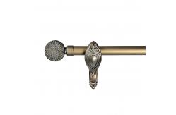 China Ball Shape Curtain Rod And Finial Set Diameter 19mm 16MM supplier