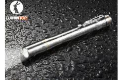 China Pen Shape Mini LED Flashlight With Self Luminlous Ring 900 CD Beam Intensity supplier