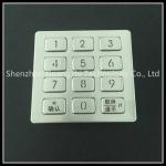 Silver Elevator Security Keypad With Hollow Button , Dusproof Coded Access Keypads for sale