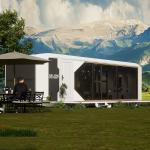 Minimalist Tech Style Ecocapsule Tiny House Steel Structure Sandwich Panel House