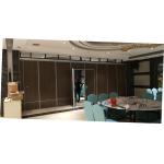 Leather Surface MDF Board Operable Office Partiton Wall Sliding Folding Ceiling System