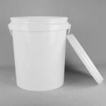 Smooth Surface Plastic Round Buckets in Various Capacities with Customizable Logo