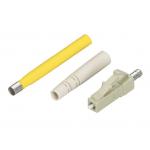 CATV Simplex Multimode LC optical fiber connector Beige Housing for sale