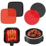 Reusable Square Silicone Air Fryer Mat Non Stick 21cm for sale