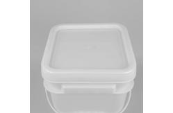 China 1.2 Kg Square Plastic Bucket Impact Resistant with Handle Included supplier