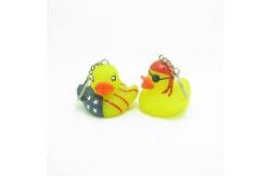 China Lovely Pirate Baby Bath Mini Duck Keychains With LED Night Light Design supplier
