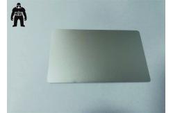 China Plain Silver Anodized Engraved Aluminium Business Cards 85x54mm supplier