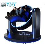 Virtual Reality 360 Equipment 9D VR Cinema Simulation 360 Degree Motion Rotation Game Three Seats Roller Coaster Simulator  for sale