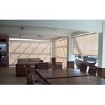 Motorized Outdoor Sunscreen Roller Blinds For Windows Zipper Track for sale